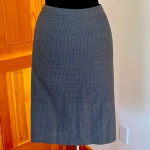Talbots Grey pinstripes skirt